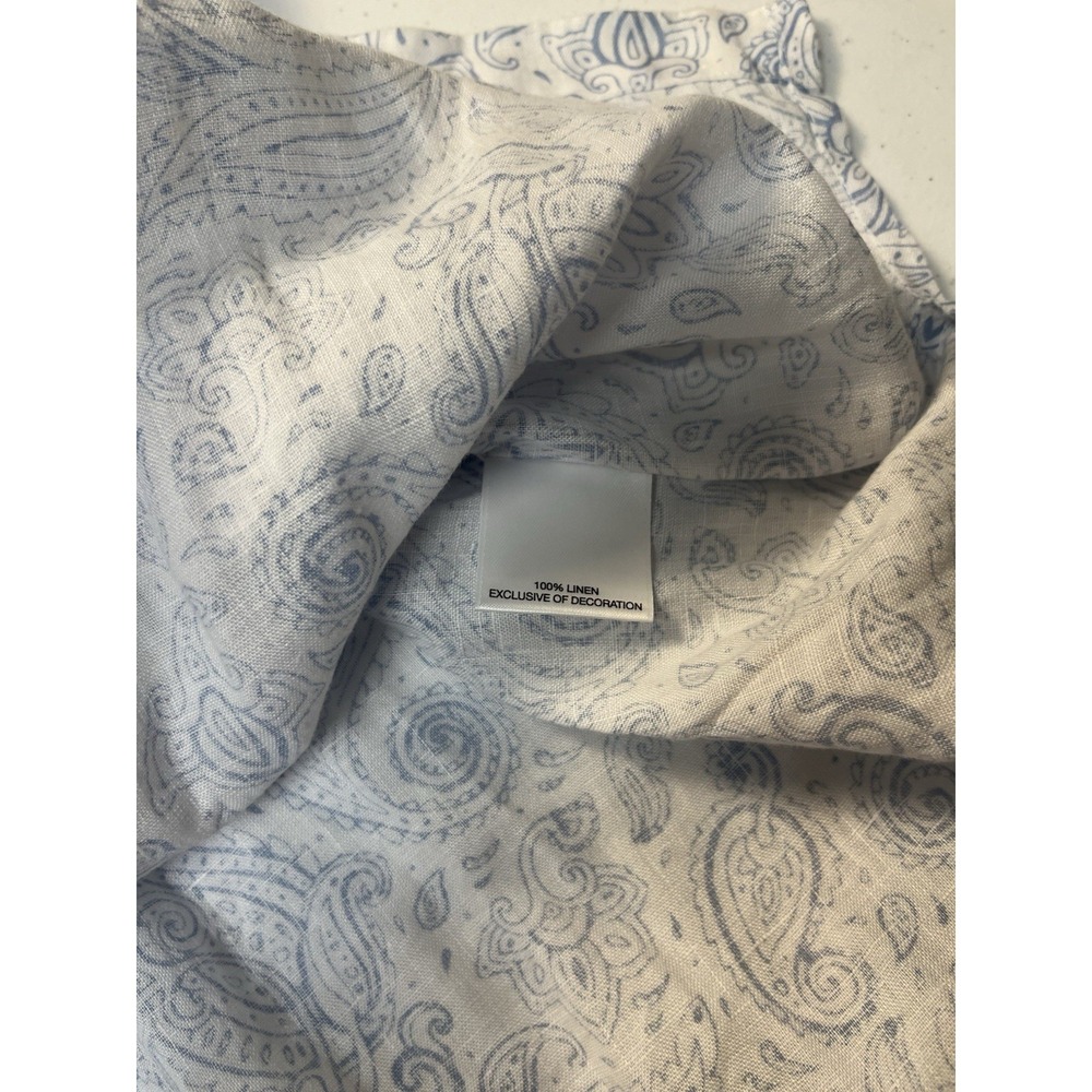 Daniel Cremieux 100% Linen Shirt Mens XXL Paisley Short Sleeve Button Up Resort - Picture 3 of 3